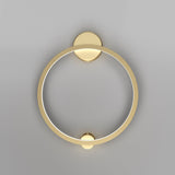 Elegant Brass Halo Wall Light - Modern Design by Maytoni