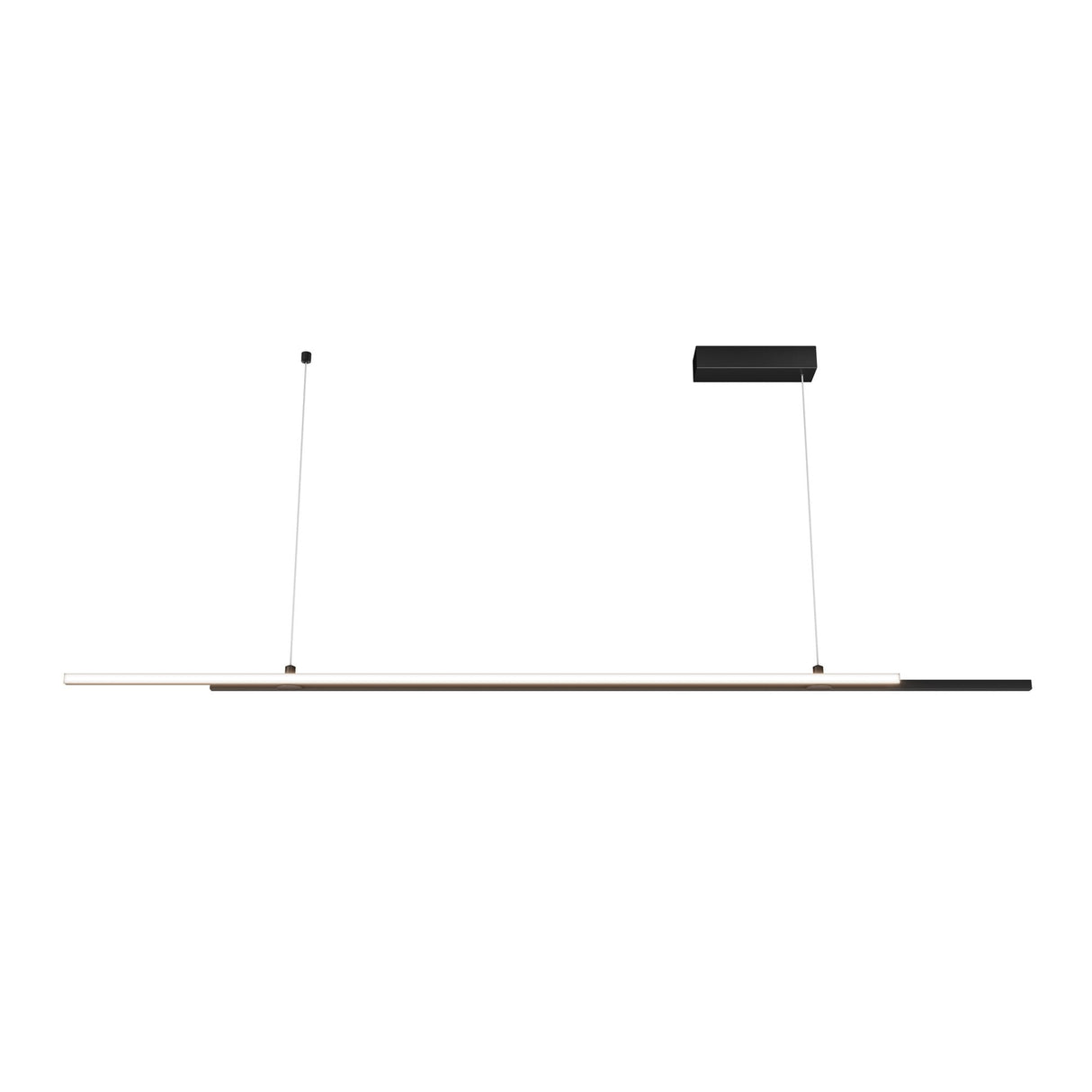 Sleek Black Halo Pendant Light by Maytoni