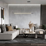 Sleek Black Halo Pendant Light by Maytoni