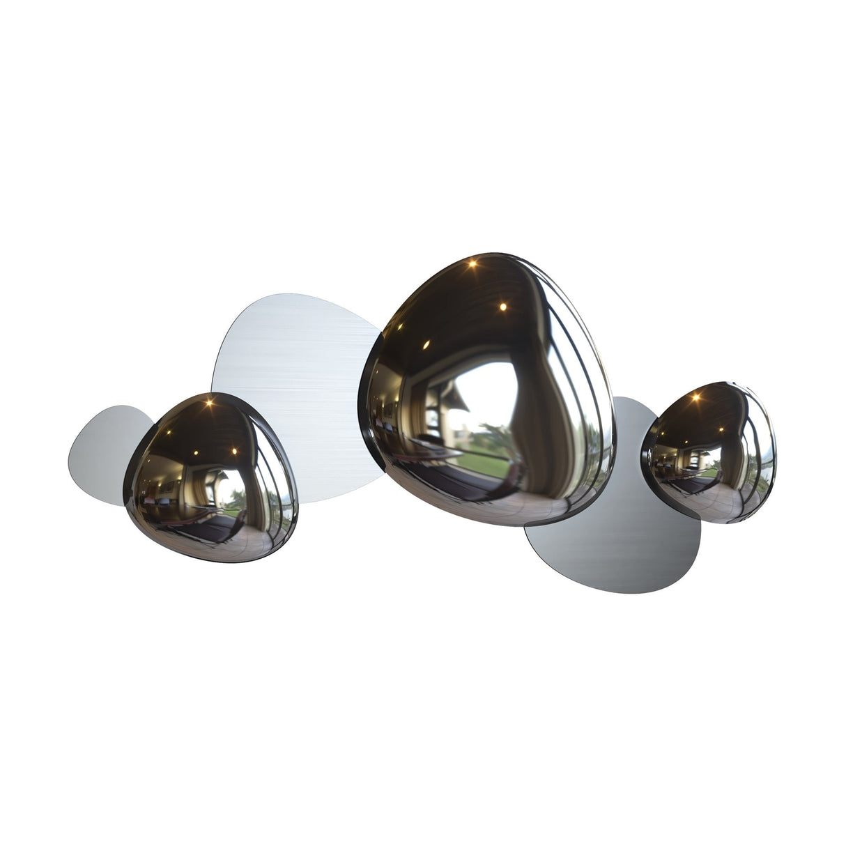 Contemporary Nickel Jack-stone Wall Sconce