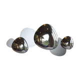 Contemporary Nickel Jack-stone Wall Sconce