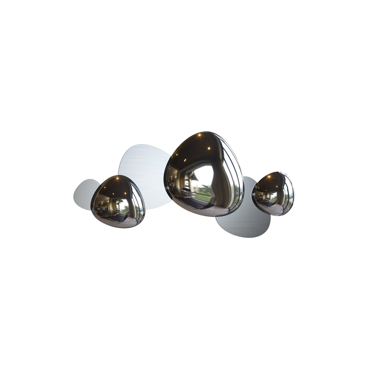 Contemporary Nickel Jack-stone Wall Sconce