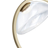 Lunar Brass Wall Light with Frosted Glass Dome - Modern Elegance by Maytoni