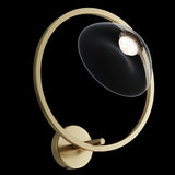 Elegant Brass Lunar Wall Lamp - Modern Aesthetic