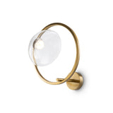 Elegant Brass Lunar Wall Lamp - Modern Aesthetic