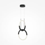 Sleek Modern Black Node Pendant Lamp