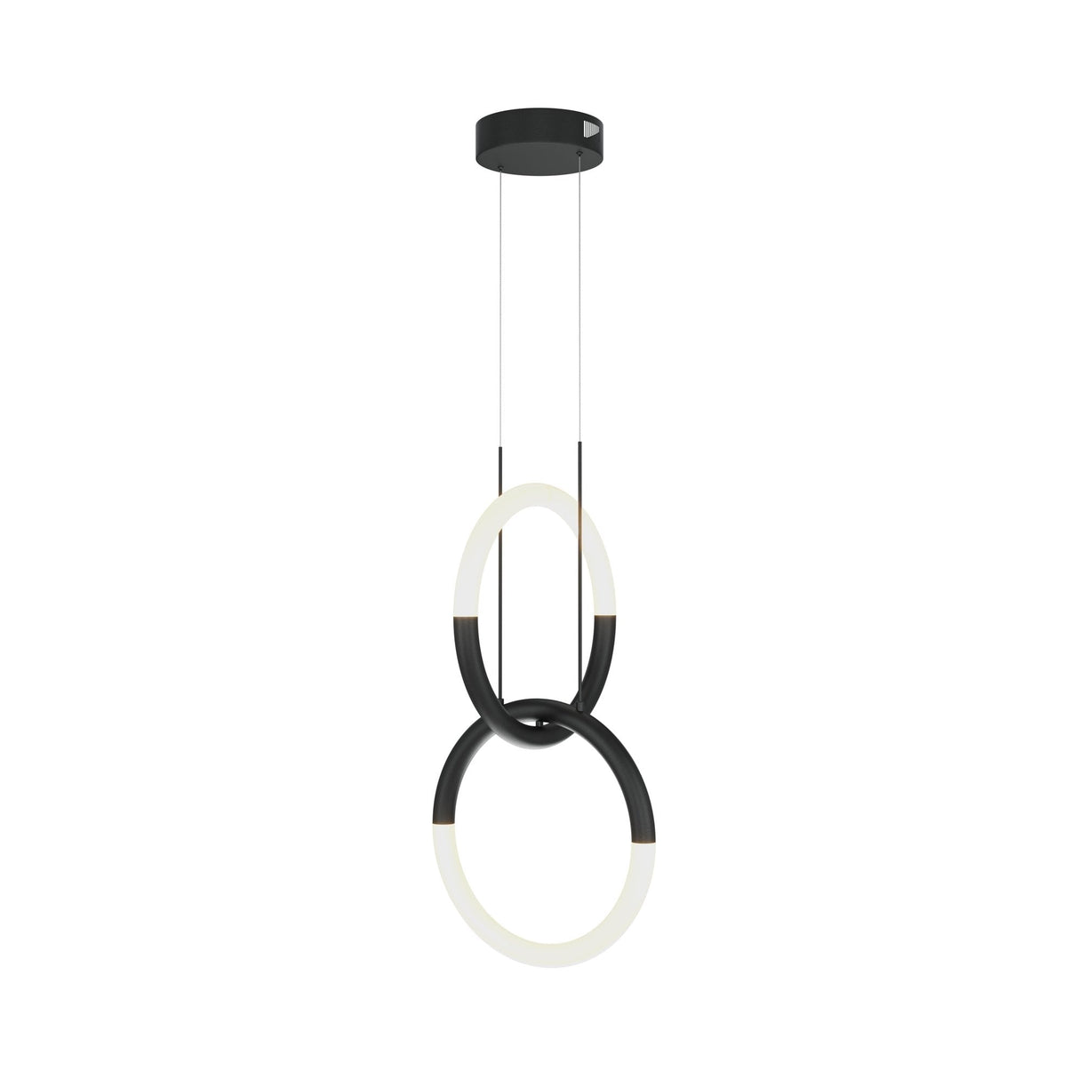 Sleek Modern Black Node Pendant Lamp