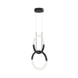 Sleek Modern Black Node Pendant Lamp