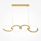 Sleek Gold Modern Pendant Light with Adjustable Light Rings