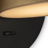 Black and Brass Contemporary Wall Lamp with Pixel Design