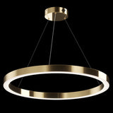 Modern Brass Saturno Circle Pendant by Maytoni