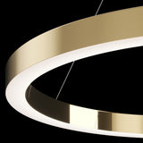 Modern Brass Saturno Circle Pendant by Maytoni