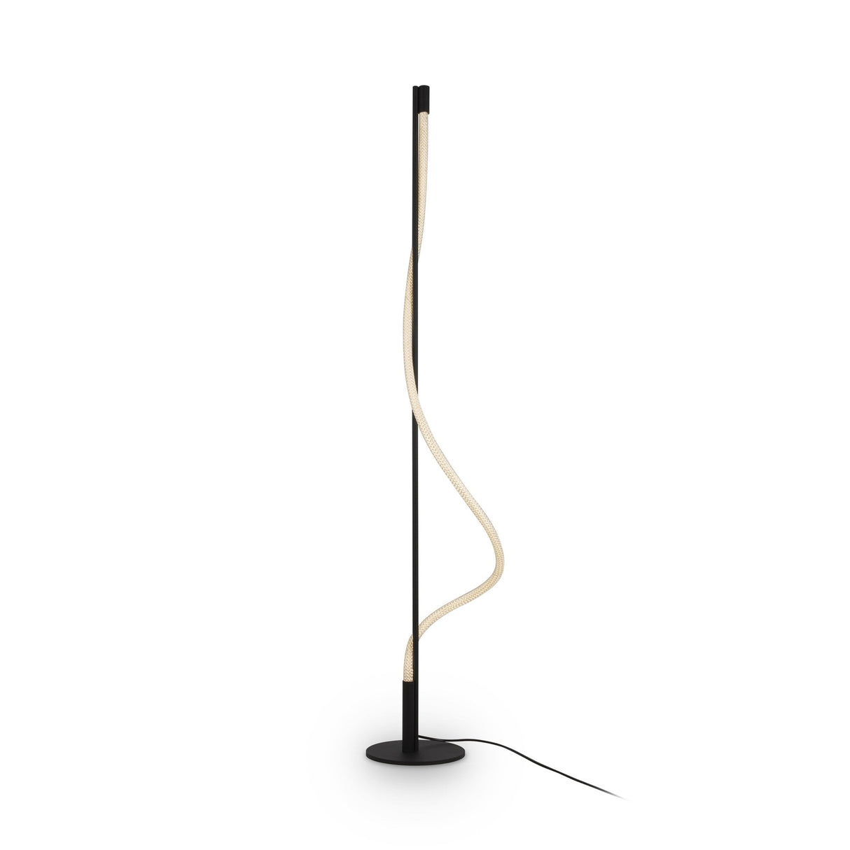 Contemporary Black Tau Floor Lamp - Sleek Modern Design