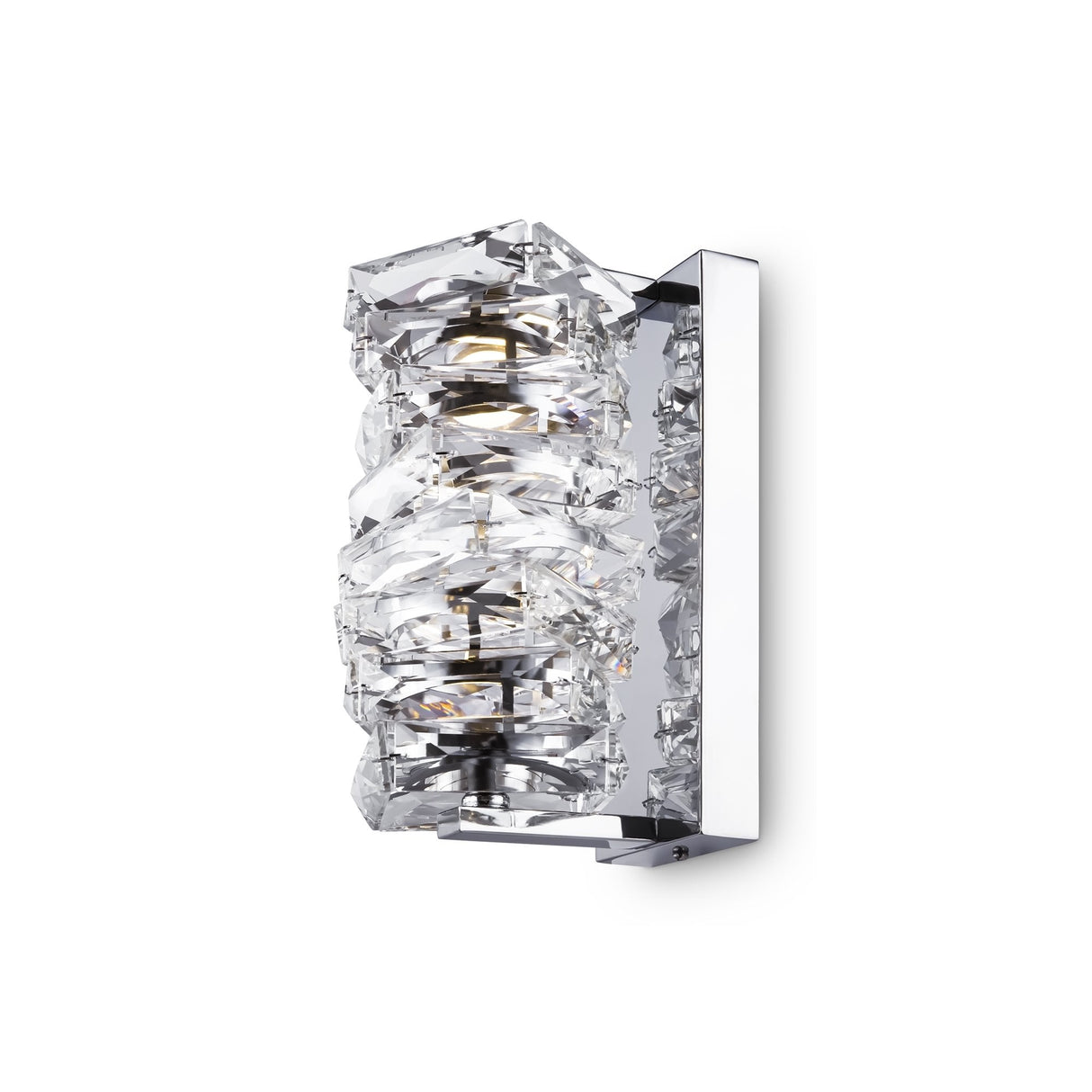 Sleek Chrome Glass Wall Lamp - Modern Coil by Maytoni