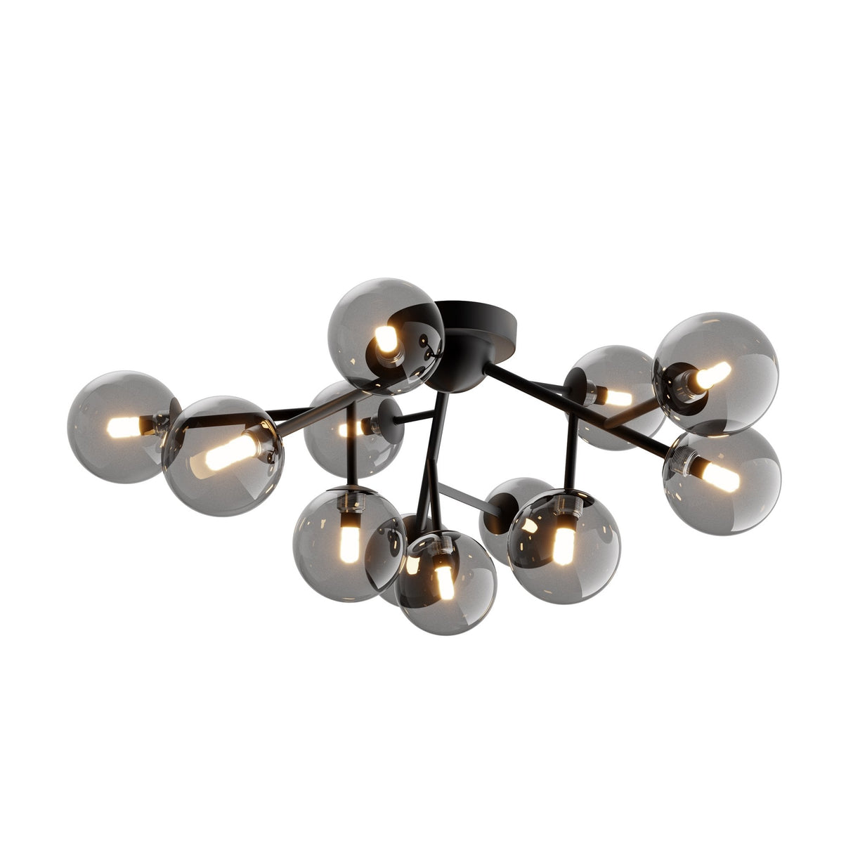 Matte Black Modern Dallas Ceiling Lamp by Maytoni