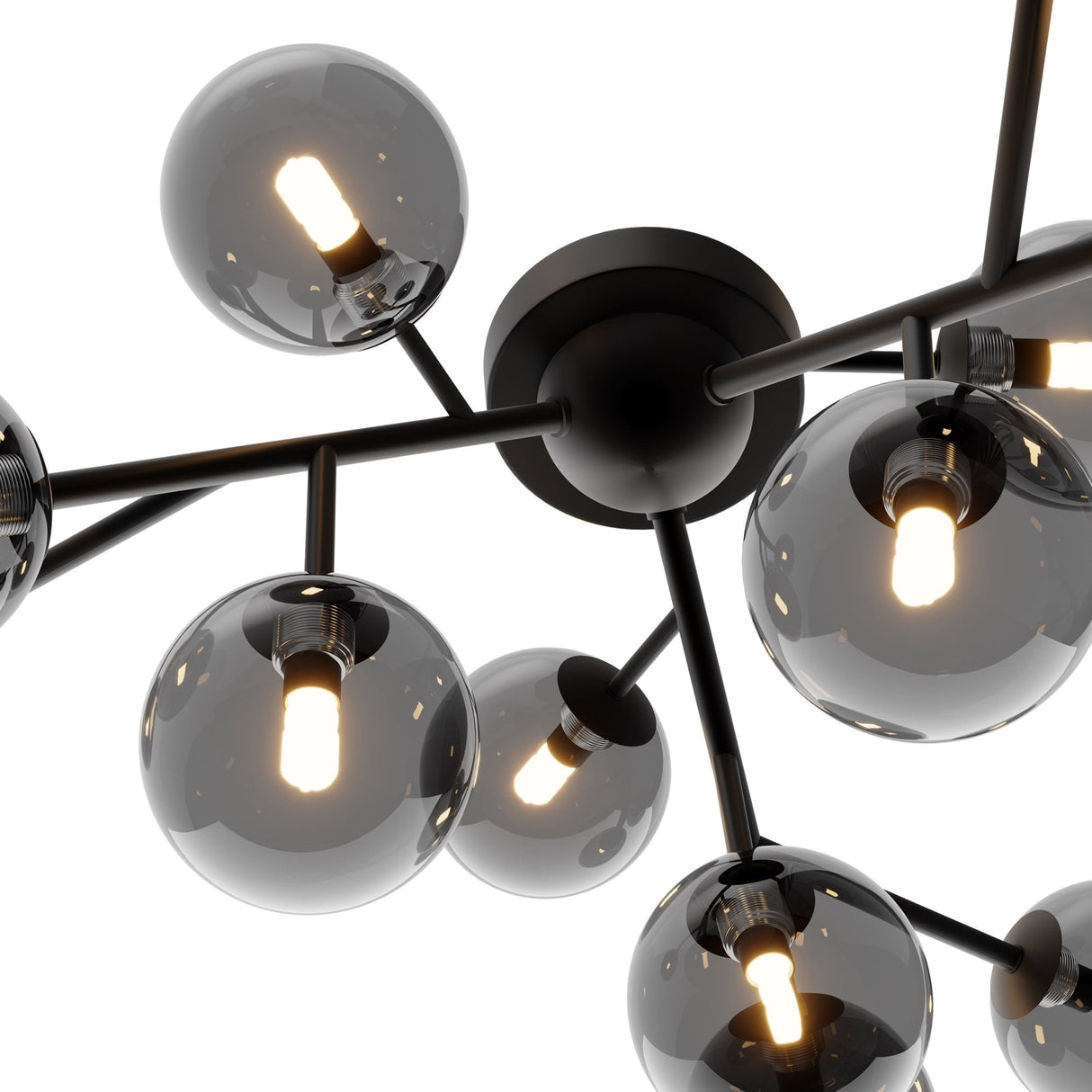 Matte Black Modern Dallas Ceiling Lamp by Maytoni