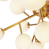 Dallas Gold Modern Ceiling Lamp - Sleek Elegance
