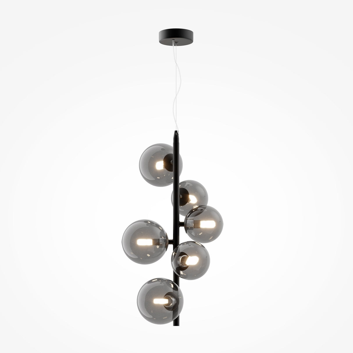 Sleek Black Maytoni Dallas Pendant Lamp - Modern Elegance