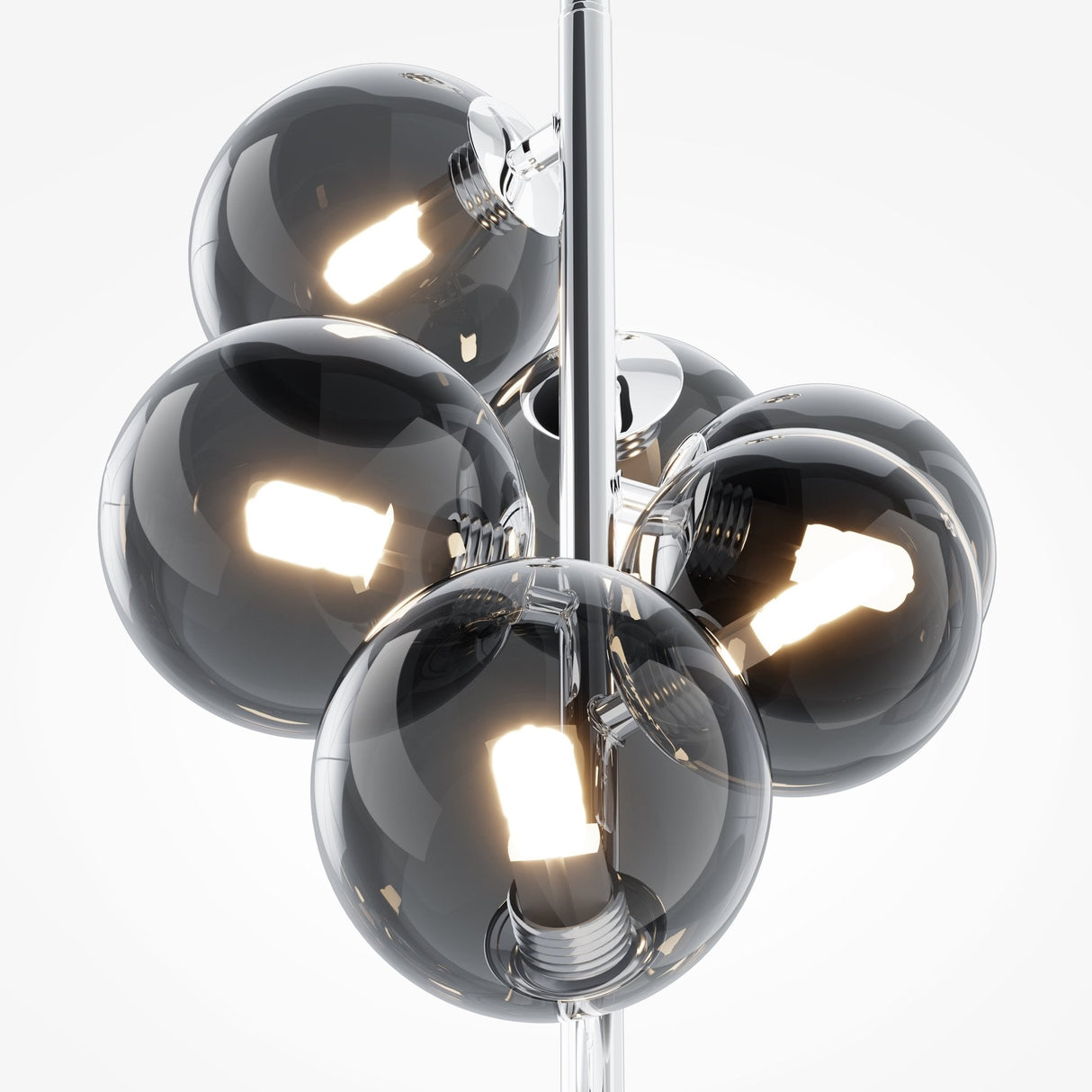 Chrome Sphere Pendant Lamp - Modern Dallas Collection by Maytoni