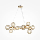 Contemporary Gold Sphere Pendant Light - Dallas Collection