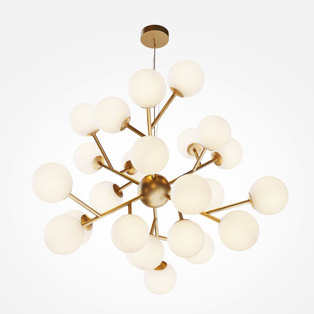 Sleek Gold Sphere Pendant Light - Modern Dallas by Maytoni