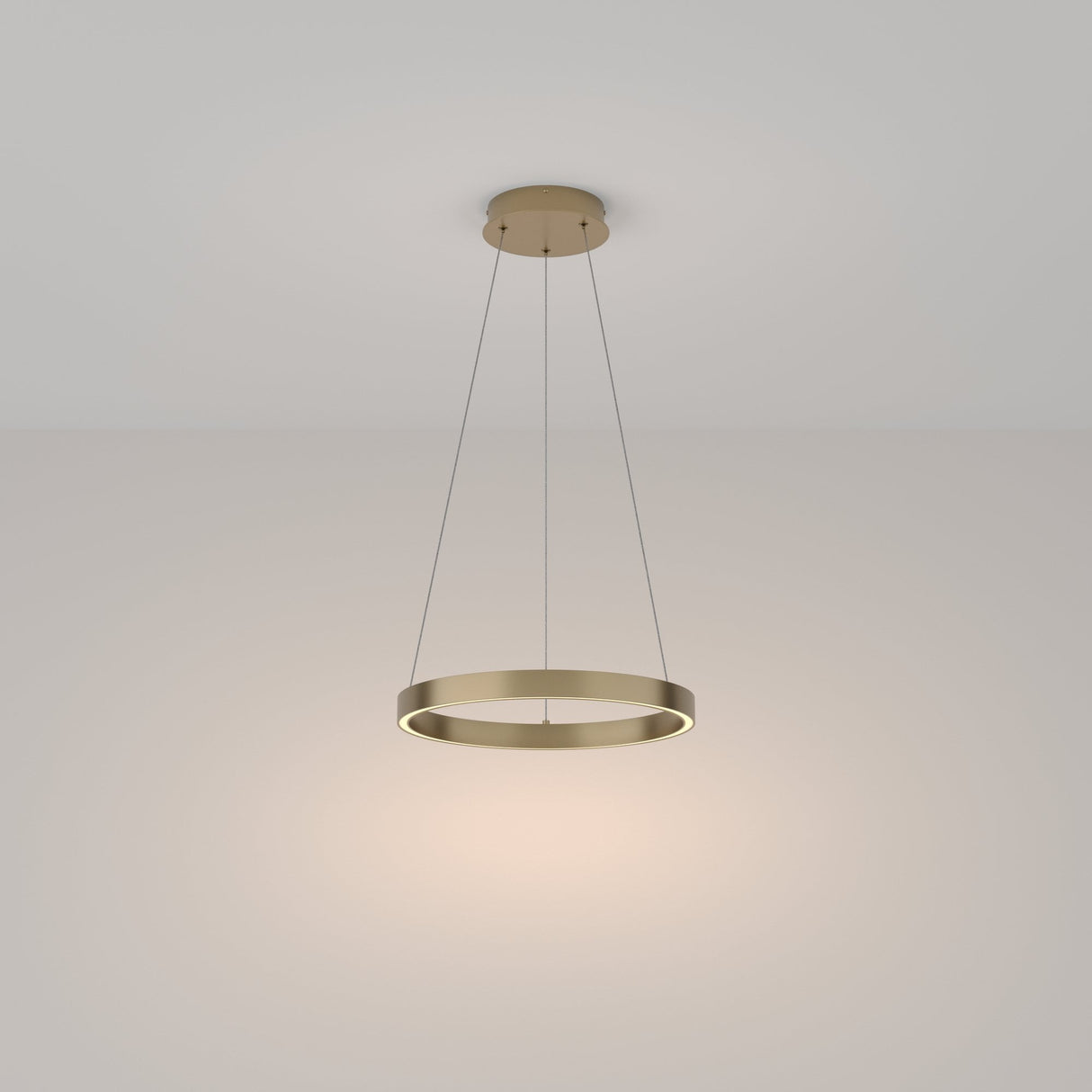 Brass Rim Contemporary Pendant Light by Maytoni