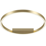 Contemporary Brass Circle Ceiling Light - Rim Series