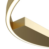 Contemporary Brass Circle Ceiling Light - Rim Series
