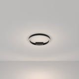 Sleek Black Rim LED Ceiling Lamp - Modern Design