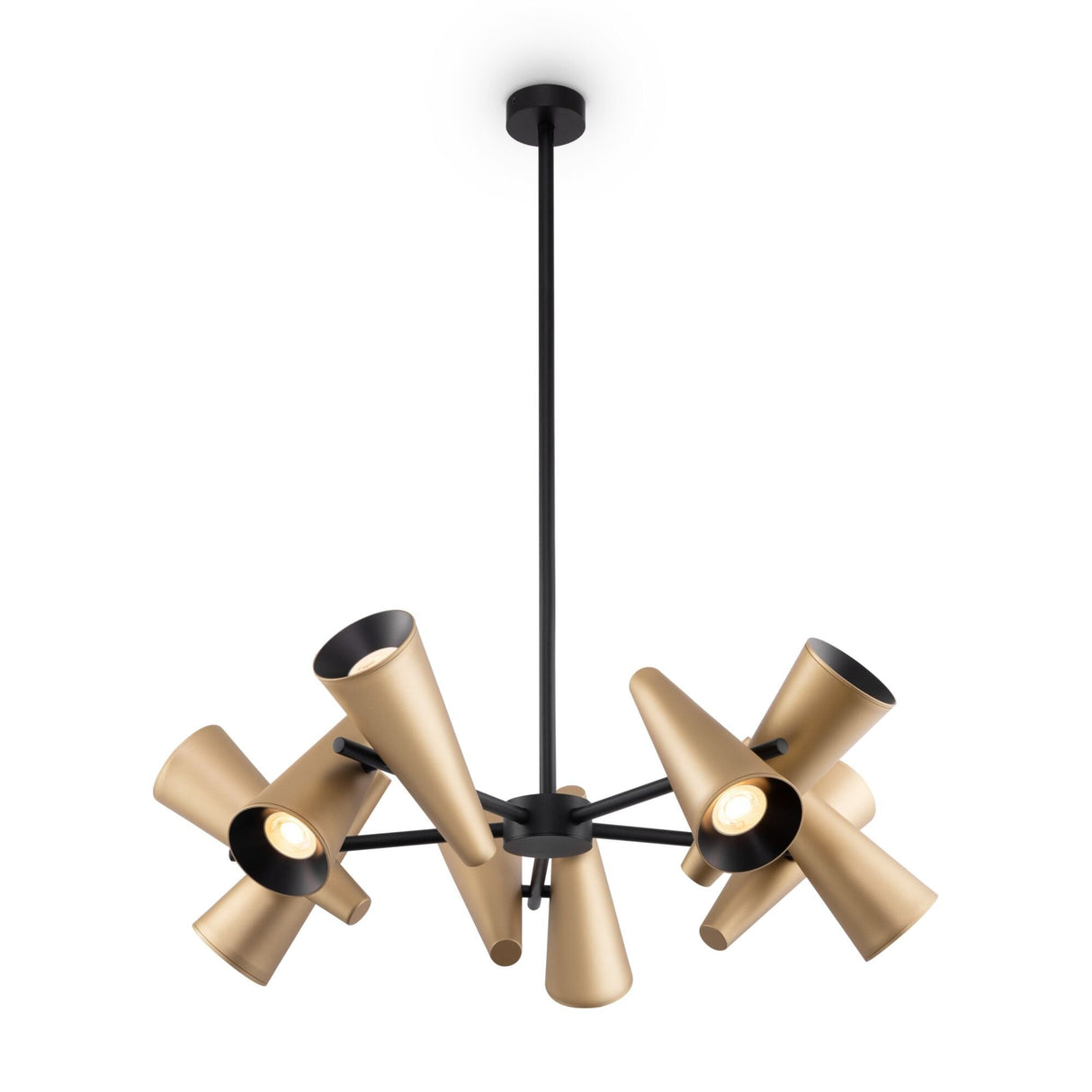 Sleek Brass Giro Pendant Lamp with Adjustable Height