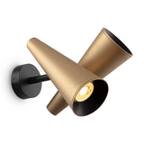 Elegant Brass Twin Cone Wall Lamp - Modern Giro Series by Maytoni