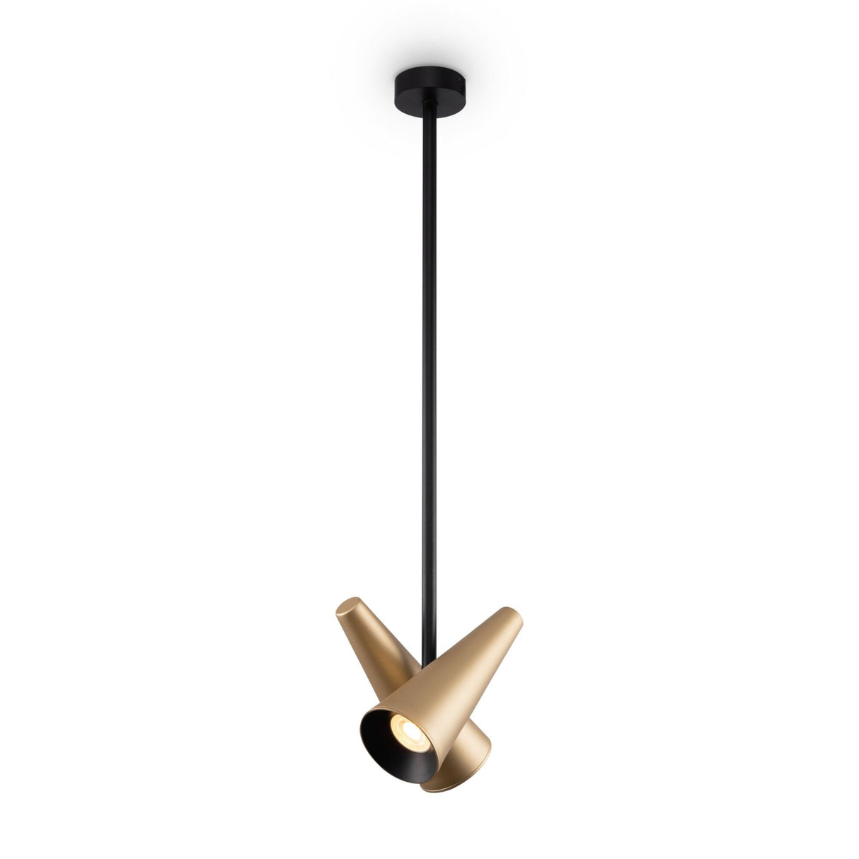 Elegant Brass Cone Pendant Light - Maytoni Giro Collection