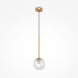 Contemporary Brass Ligero Globe Pendant Light