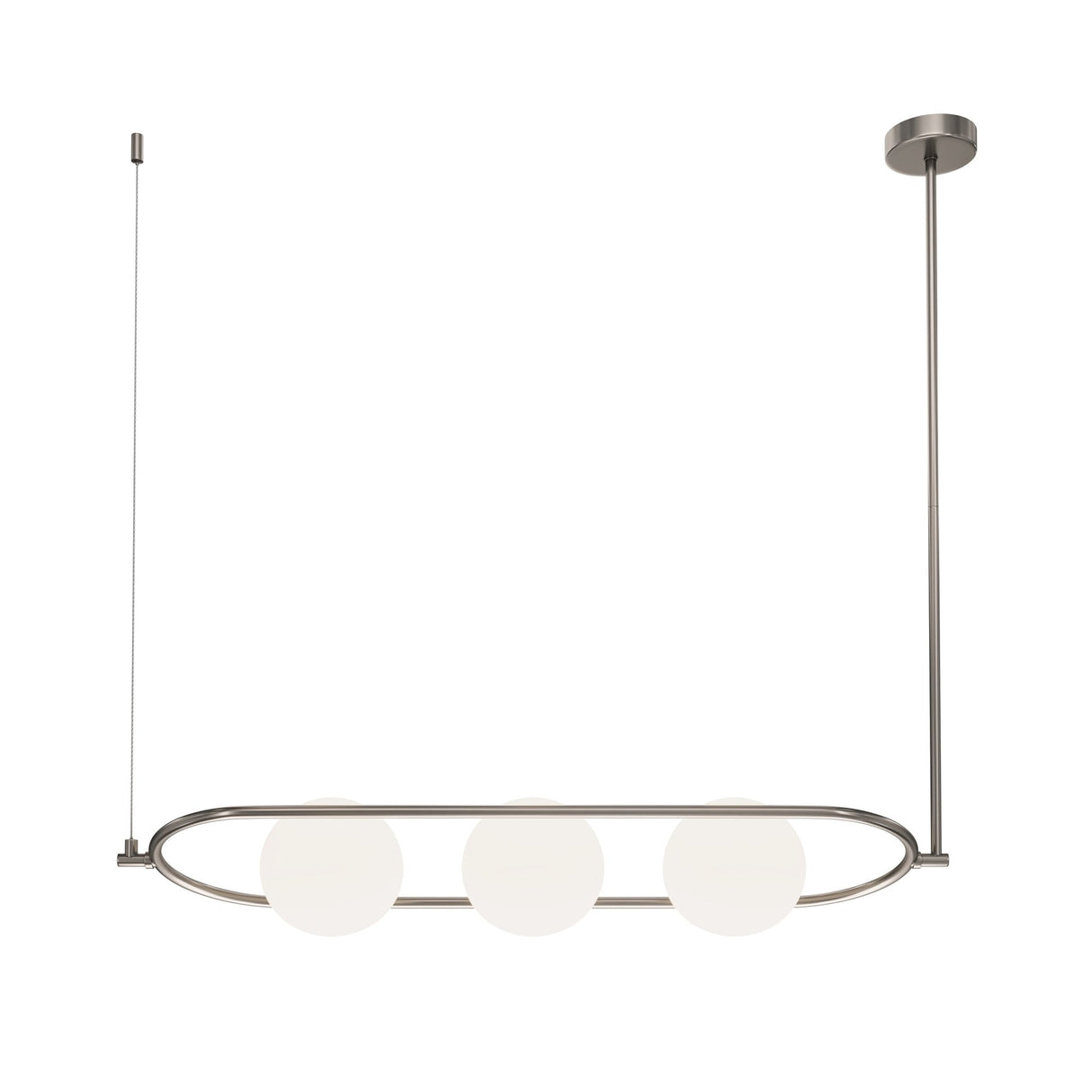 Contemporary Erich Pendant Light - Sleek Nickel Finish