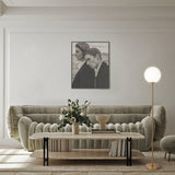 Contemporary Brass Ring Floor Lamp by Maytoni
