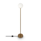 Contemporary Brass Ring Floor Lamp by Maytoni