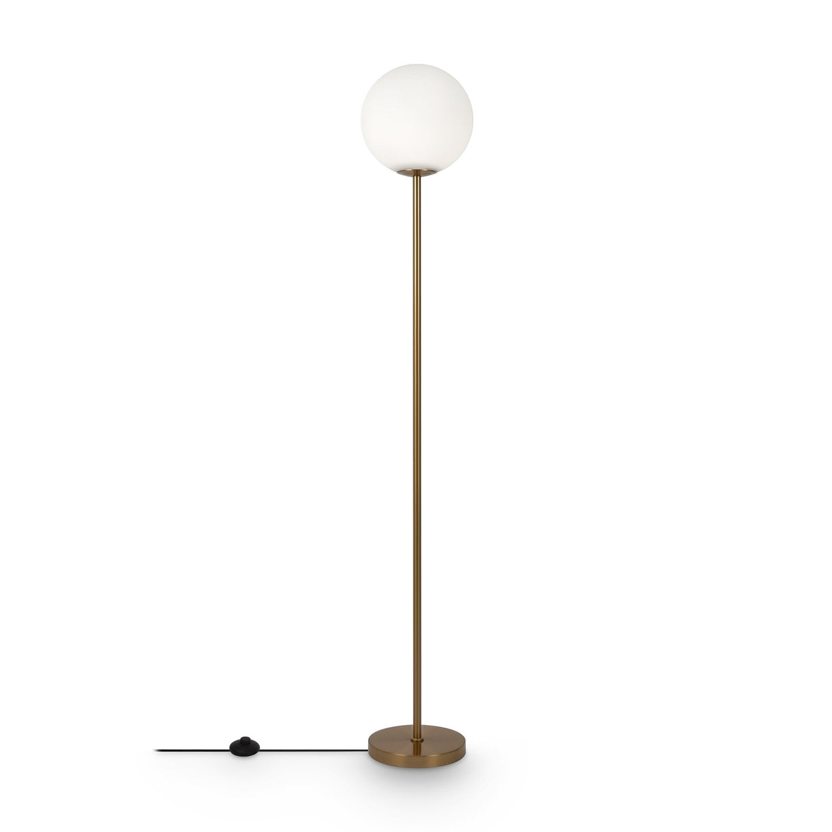 Contemporary Brass Ring Floor Lamp by Maytoni