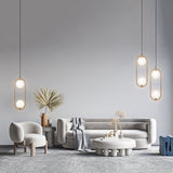 Sleek Brass Modern Pendant Light - Maytoni Ring Collection