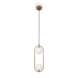 Sleek Brass Modern Pendant Light - Maytoni Ring Collection