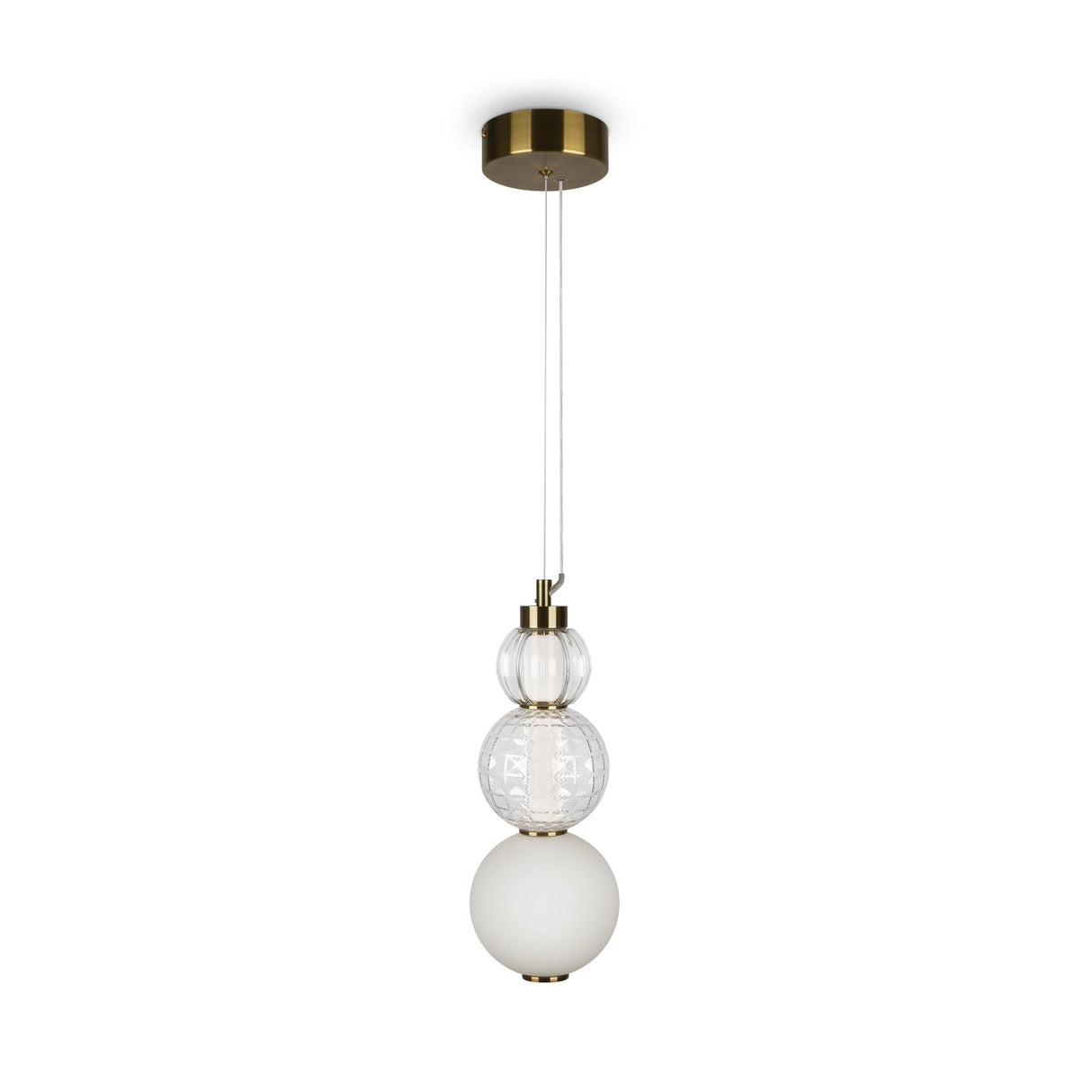 Modern Gold Sphere Pendant Light - Maytoni Collar Collection