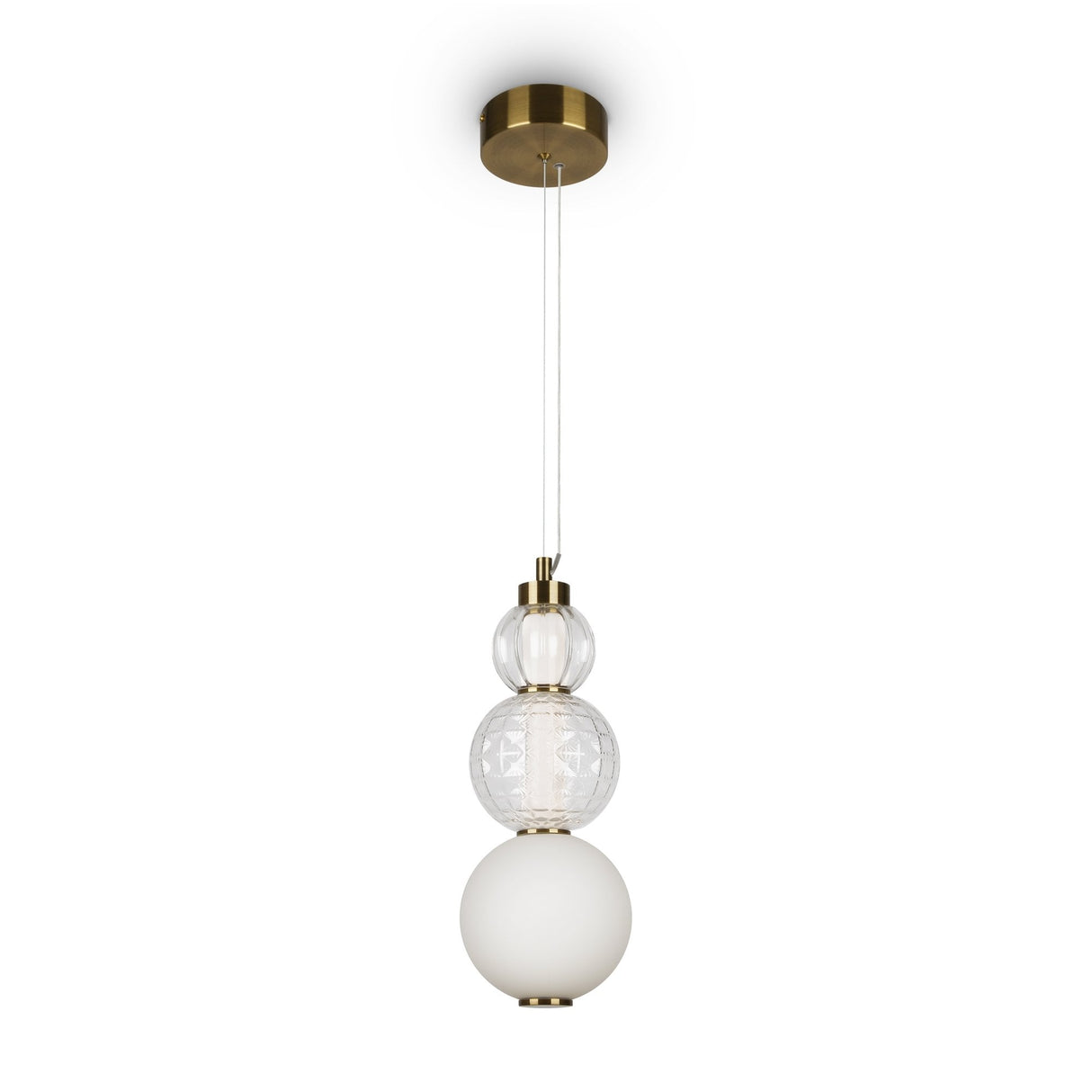 Modern Gold Sphere Pendant Light - Maytoni Collar Collection