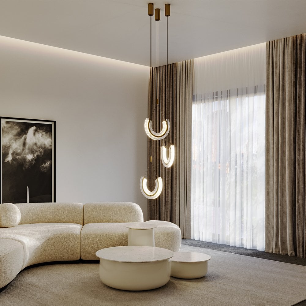 Maya Gold Pendant Light - Elegant Modern Design