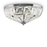 Elegance Chrome Faceted Ceiling Lamp - Neoclassic Collection
