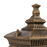 Elegant Black and Gold Fleur Outdoor Landscape Light