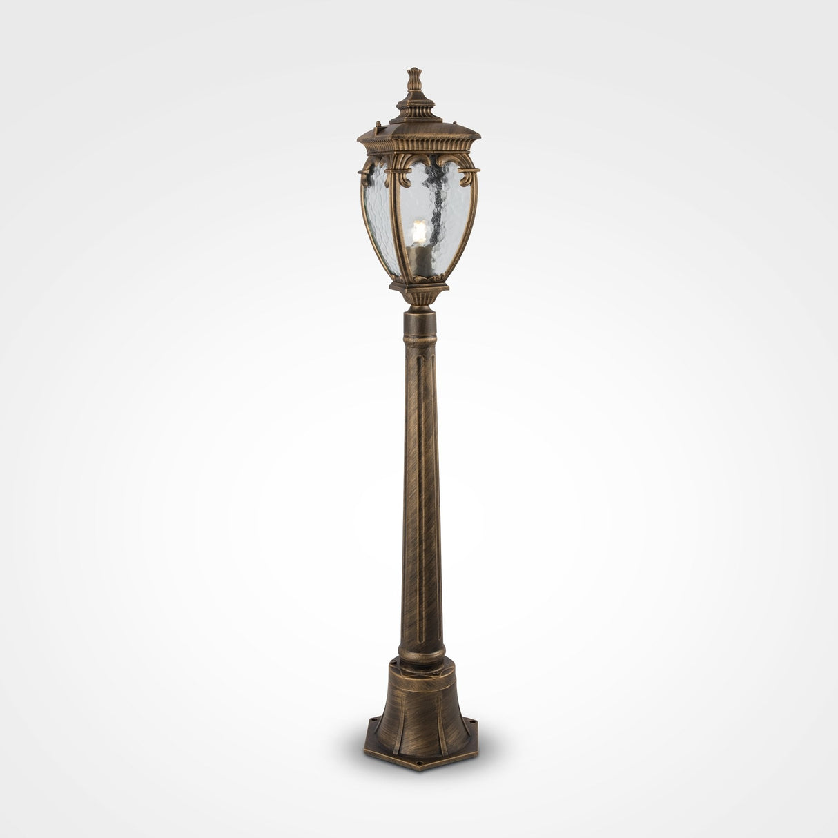 Elegant Fleur Series Landscape Lighting - Black and Gold Finish