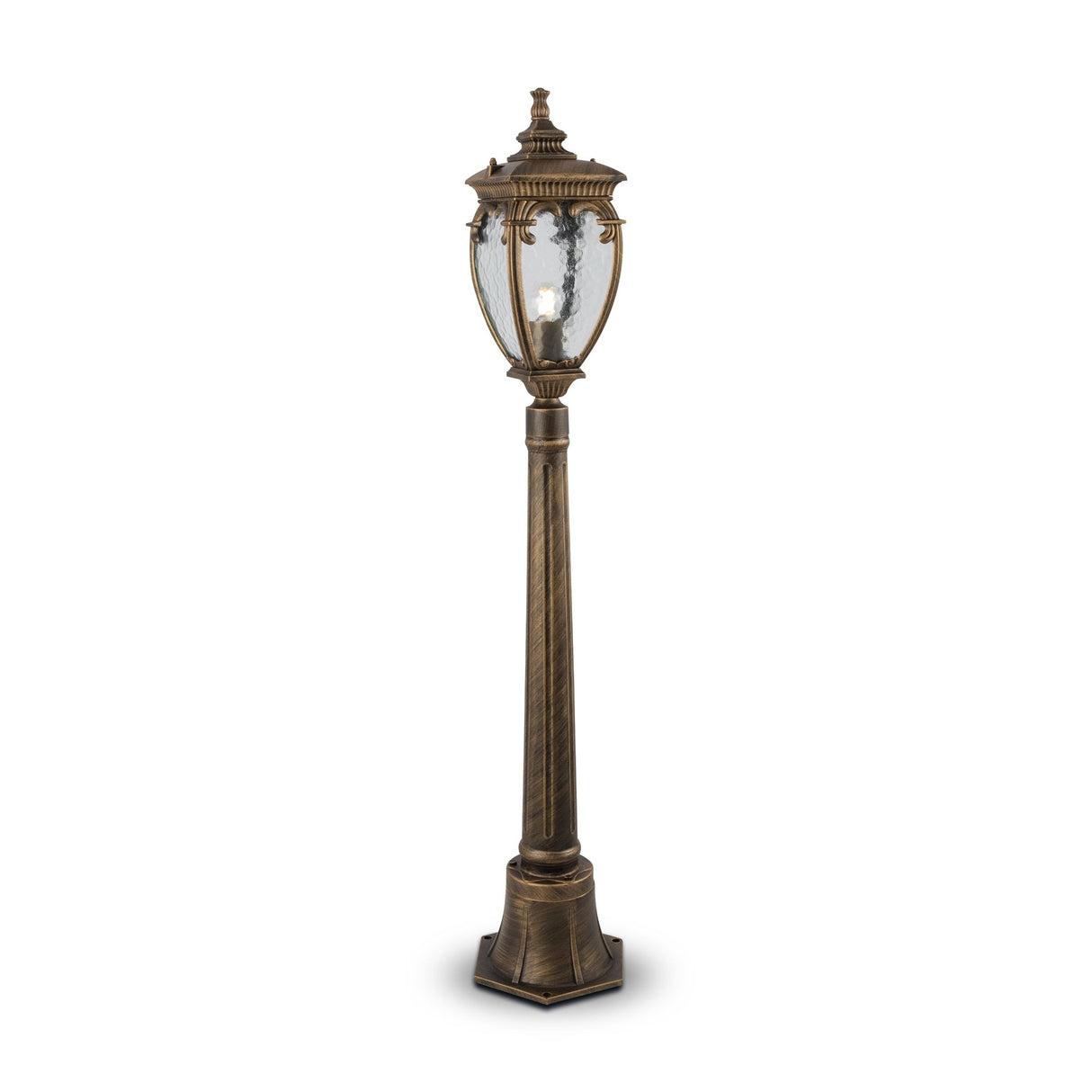 Elegant Fleur Series Landscape Lighting - Black and Gold Finish