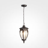 Antique Bronze Outdoor Fleur Pendant Lamp
