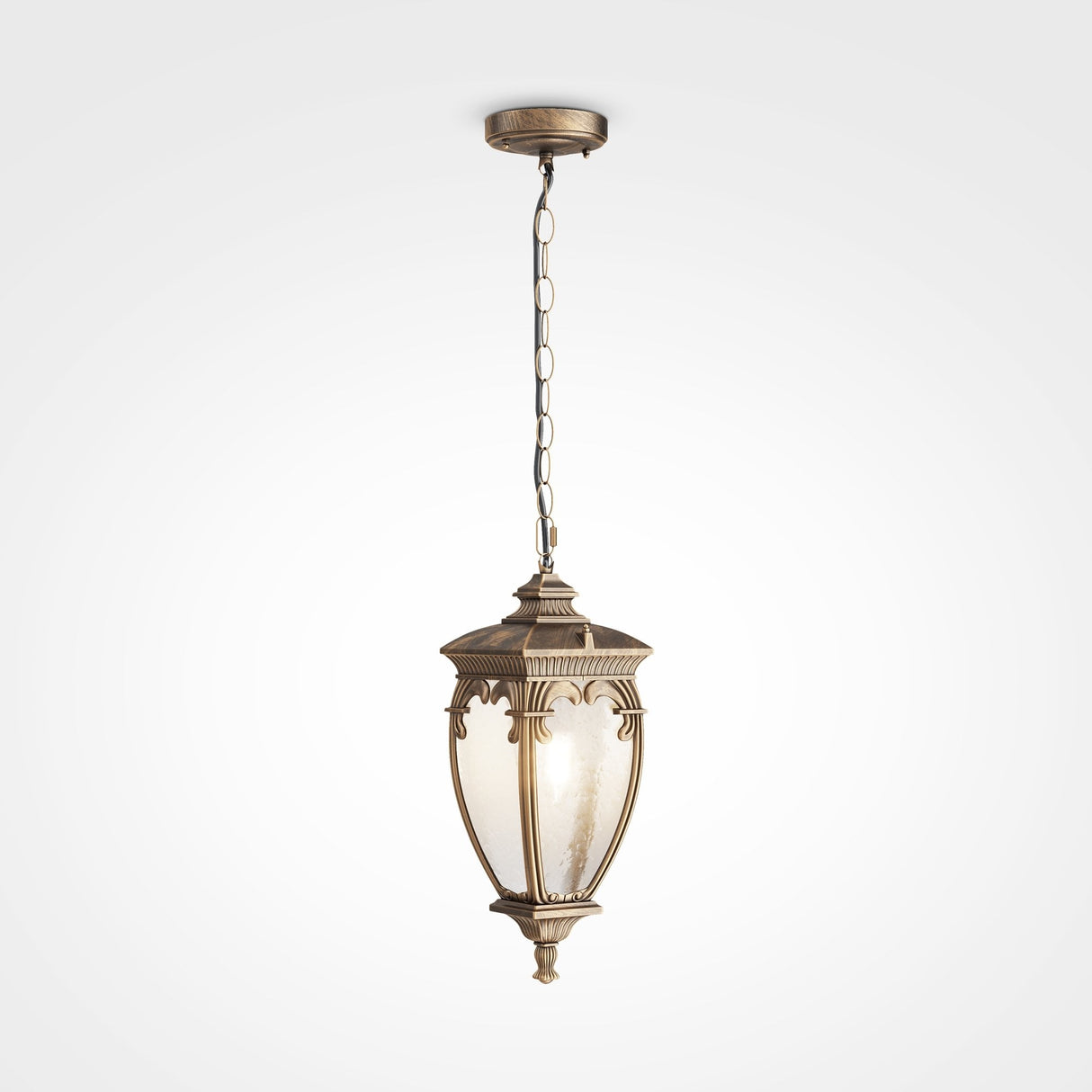Elegant Black & Gold Fleur Pendant Lamp by Outdoor