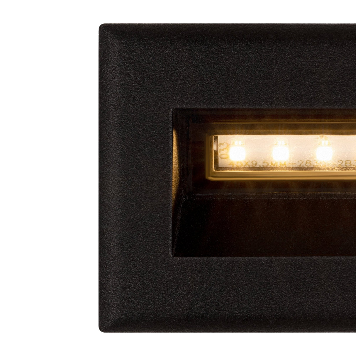 Sleek Black Bosca Outdoor Step Light