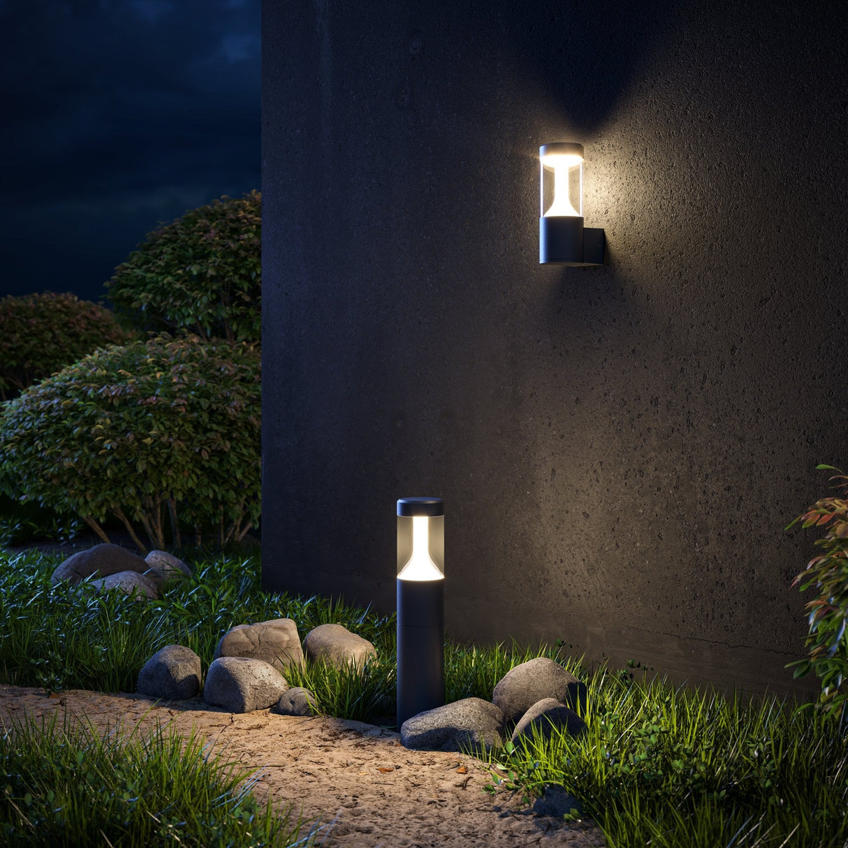 Black Aluminum Outdoor Landscape Light - Koln Series